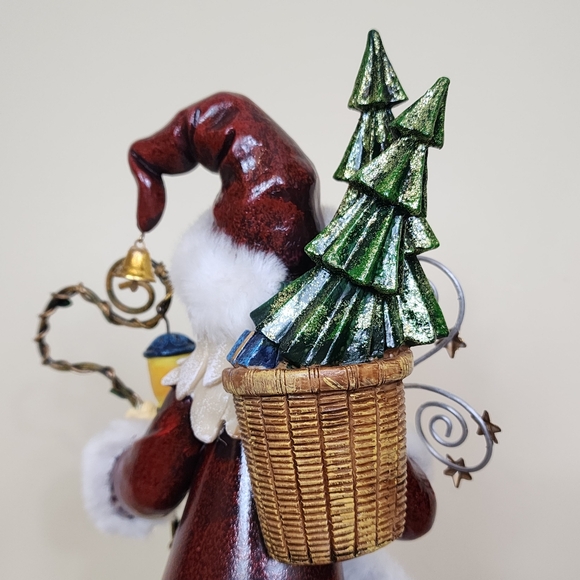 Vintage 17" Santa Claus Figurine with Reindeer & Toys Old World Santa - Picture 11 of 16